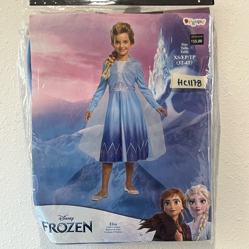 Disney Frozen Elsa Kids Costume - Light Blue and White